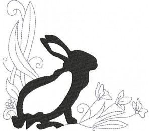 Stickdatei - Bunnies in the garden 5